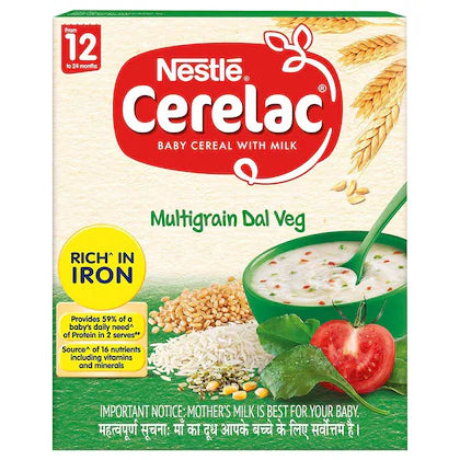 Cerelac Baby Cereal with Milk Multigrain Dal Veg (12 to 24 months) 300 g